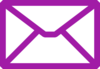 Purple Email Icon Clip Art