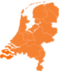 Kaart Nederland Oranje Clip Art