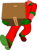 Moving Man Without Head Clip Art