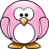 Light Pink Cartoon Pinguin Clip Art