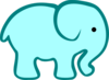 Personalized Birthday Elephant- A Clip Art