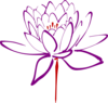 Purple Red Lotus Clip Art