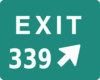 Exit 339 Clip Art