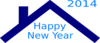 Blue Roof New Year Clip Art