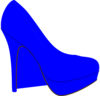 Blue Shoe Clip Art