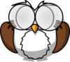 Owl With Glasses Clip Art