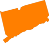 Connecticut State Orange Clip Art
