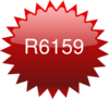 R6159 Red Star Price Tag Clip Art