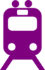 Purple Subway Clip Art
