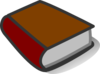 Brown Book Reading Clip Art