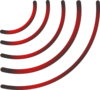 Radio Waves (black And Red) Clip Art
