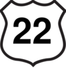 Route 22 Sign Clip Art