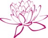 Dark Pink Lotus Clip Art