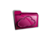 Pink Folder Cloud Clip Art