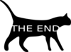 The End Kitty Cat Clip Art