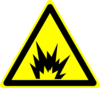 Hazard Warning Sign: Explosion Clip Art