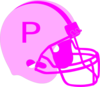 Pink Football Helmet Clip Art