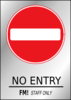 No Entry - Fm! Staff Only Clip Art