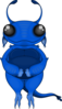 Blue Alien Clip Art