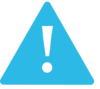 Light Blue Warning Sign Clip Art