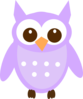 Purple Owl Clip Art