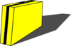 Yellow Briefcase With Black Stripe Clip Art