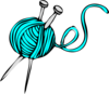Turquoise Yarn Clip Art