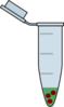 Eppendorf Tube With Particles Clip Art