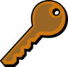 Bronze Key Clip Art