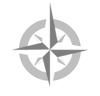 Grey Compass Rose Clip Art