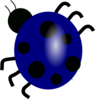 Blue Ladybug Clip Art