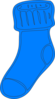 Blue Sock Clip Art