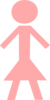 Pink Stick Figure Clip Art