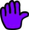 Hand Purple Clip Art
