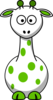 Green Giraffe 2 Clip Art