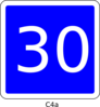 French Road Sign Clip Art
