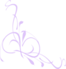 Lavender Floral Swirl Clip Art