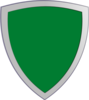 Plian Green Security Shield Clip Art