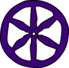 Purple Wheel Clip Art