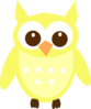 Light Yellow Owl Clip Art