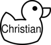 Christianduck Clip Art