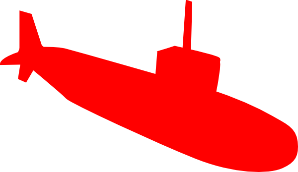 Red Submarine Clip Art at Clker.com - vector clip art online, royalty free  & public domain