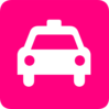 Pink Taxi Clip Art