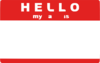 Hello My Name Is Sticker By Trexweb Clip Art
