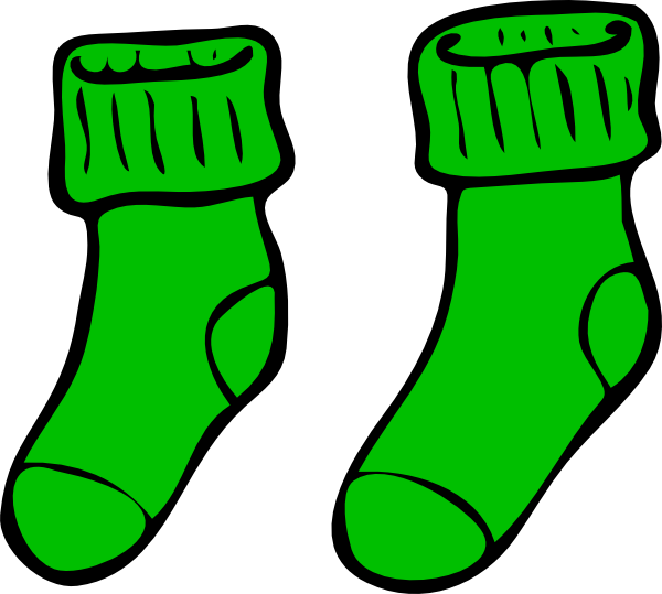 Green Sock Clip Art at Clker.com - vector clip art online, royalty free &  public domain
