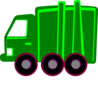Lime Green Garbage Truck Clip Art