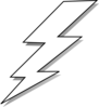 Black And White Lightning Bolt Clip Art
