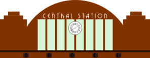 Railway Station Sign Clip Art