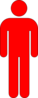 Man Symbol Red Clip Art