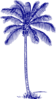Dark Blue Palm Tree Clip Art